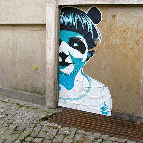 Stencil Portrait in Magdeburg