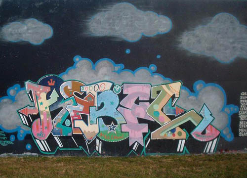 Riverfront Graffiti Wall, St.Louis Missouri